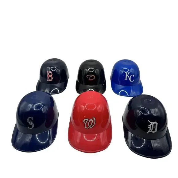 Rawlings MLB Mini Helmet Lot x9 Food Safe Sundae Set - Picture 2 of 3